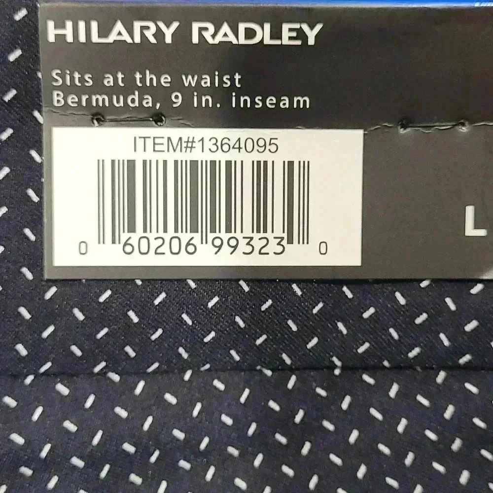 HILARY RADLEY Bermuda Shorts Pull On Navy Size L - Picture 5 of 6